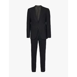 Mens Emporio Armani Travel single-breasted regular-fit stretch-wool blend suit