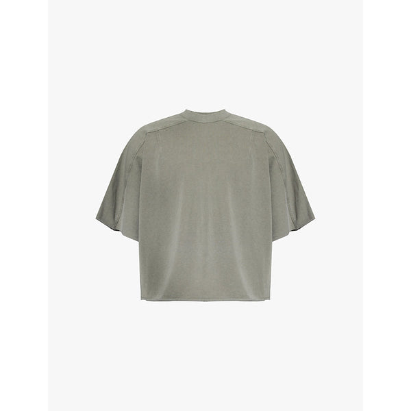  Entire Studios Darted raw-edge organic-cotton T-shirt