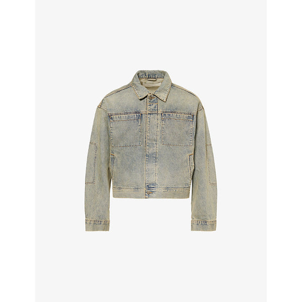 Entire Studios Gem Two-Patch-Pockets Relaxed-Fit Denim Jacket