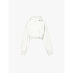 Entire Studios Heavy oversized cropped organic-cotton jersey hoody