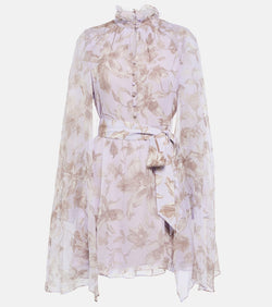 Erdem Clarice printed silk minidress