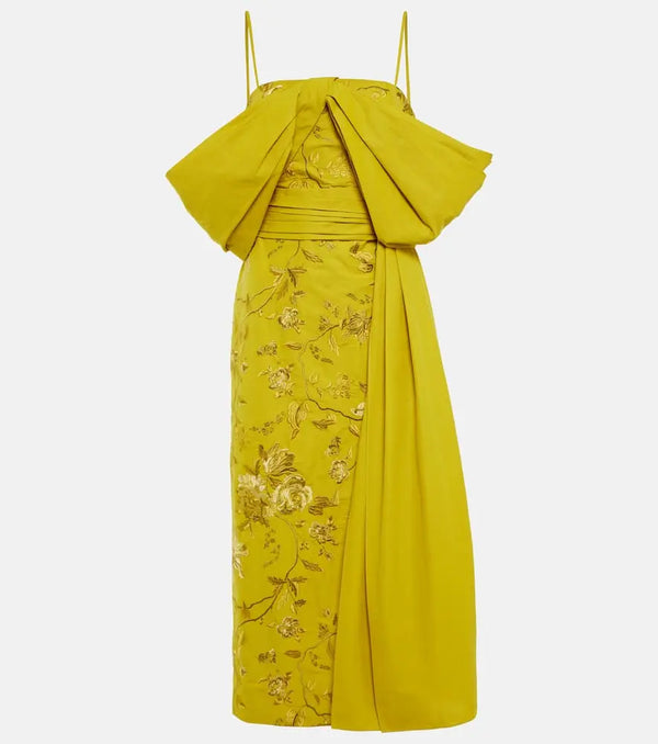 Erdem Evora embroidered cotton faille gown | LYBSTORE