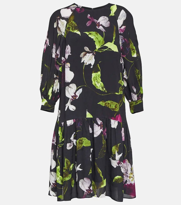 Erdem Floral crêpe minidress