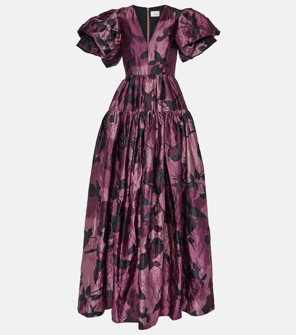 Erdem Floral satin gown