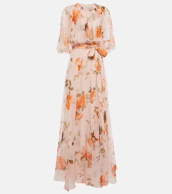 Erdem Floral silk voile gown | LYBSTORE