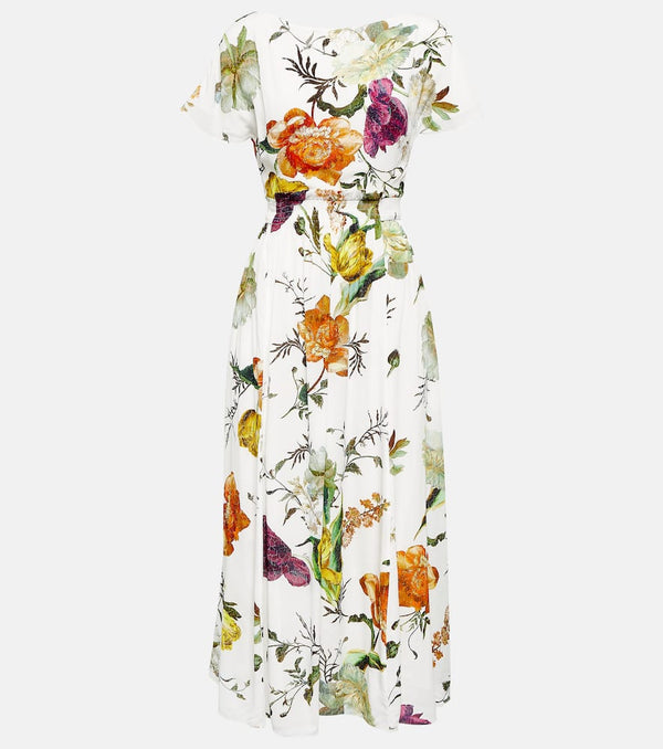 Erdem Fraser floral crêpe midi dress