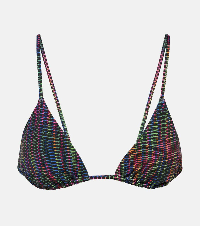 Eres Rayon printed triangle bikini top | LYBSTORE