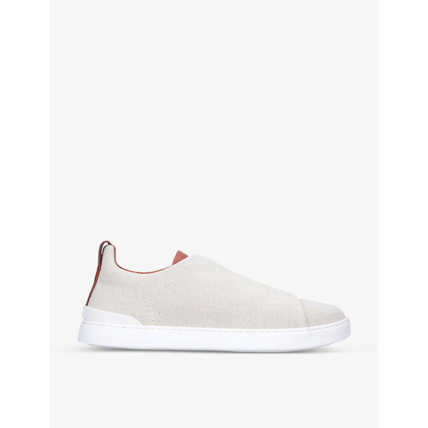 Ermenegildo Zegna Triple Stitch canvas low-top trainers | LYBSTORE