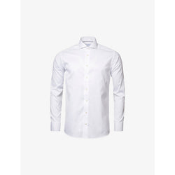 Eton Slim-fit single-cuff cotton-twill shirt | LYBSTORE