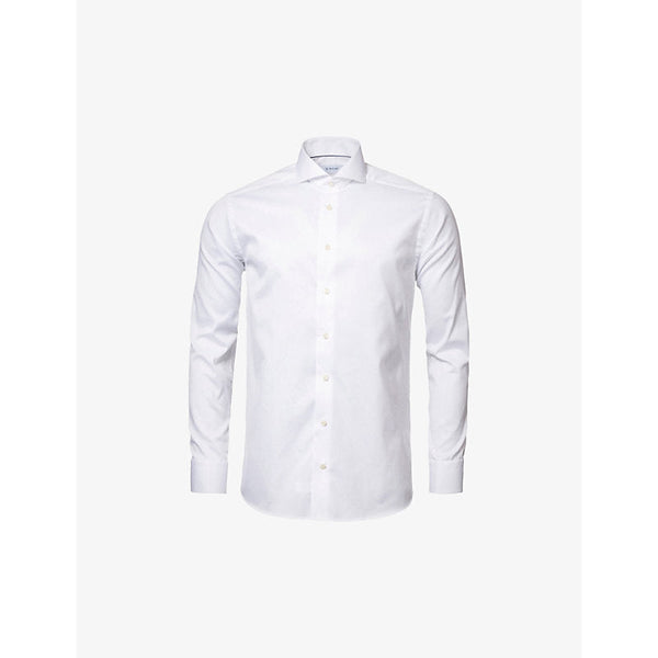 Eton Slim-fit single-cuff cotton-twill shirt | LYBSTORE