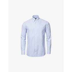 Eton Striped long-sleeved slim-fit cotton shirt