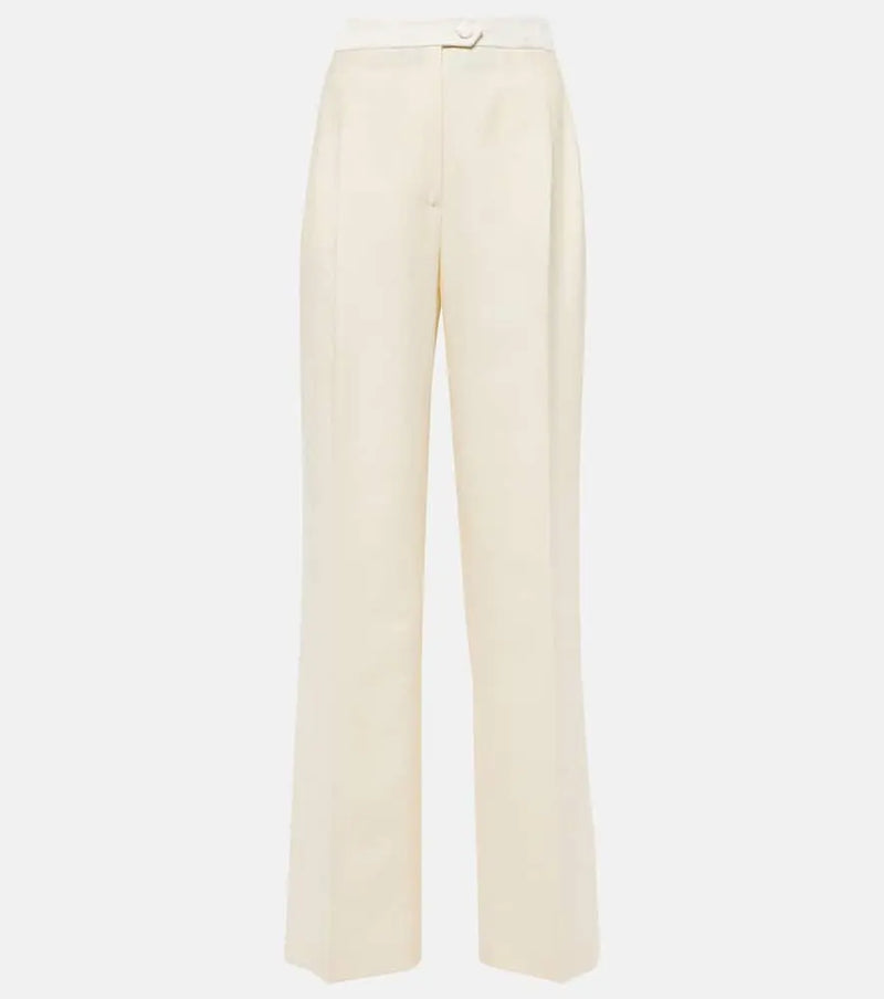 Etro Cotton and wool straight pants | LYBSTORE