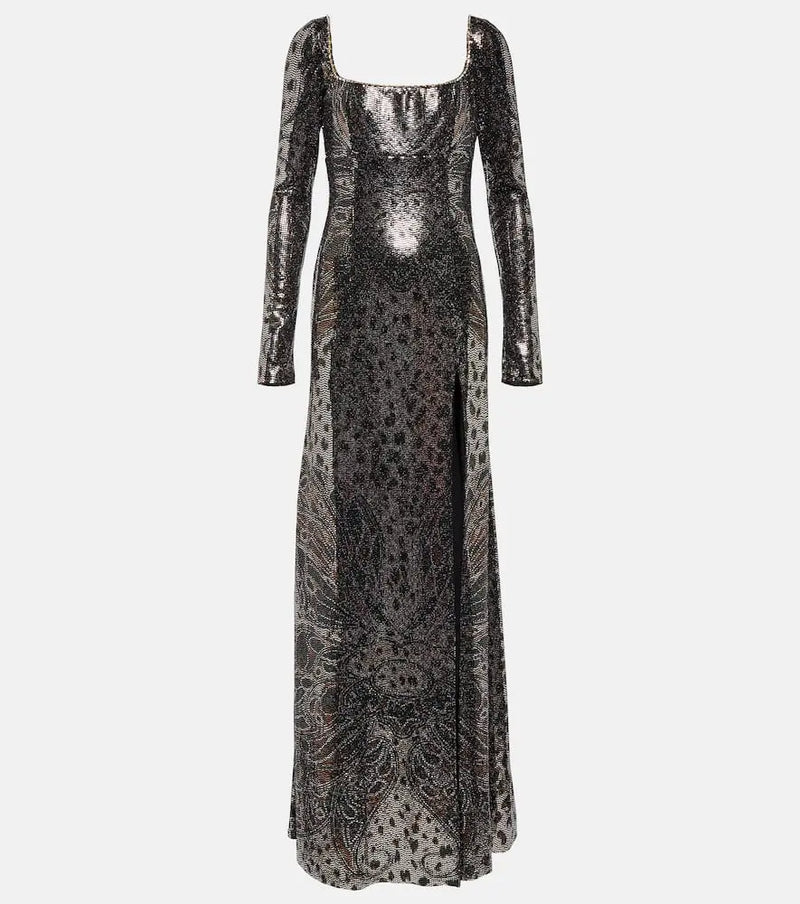 Etro Embellished printed gown | LYBSTORE