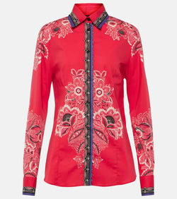 Etro Floral cotton-blend shirt | LYBSTORE