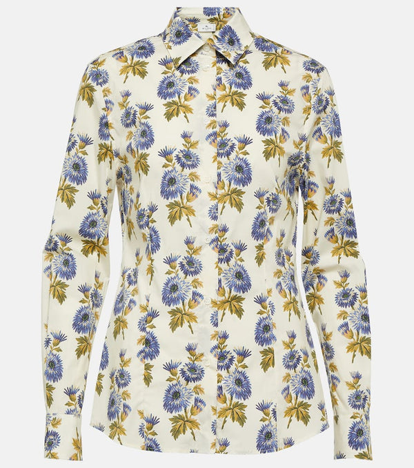 Etro Floral cotton-blend shirt