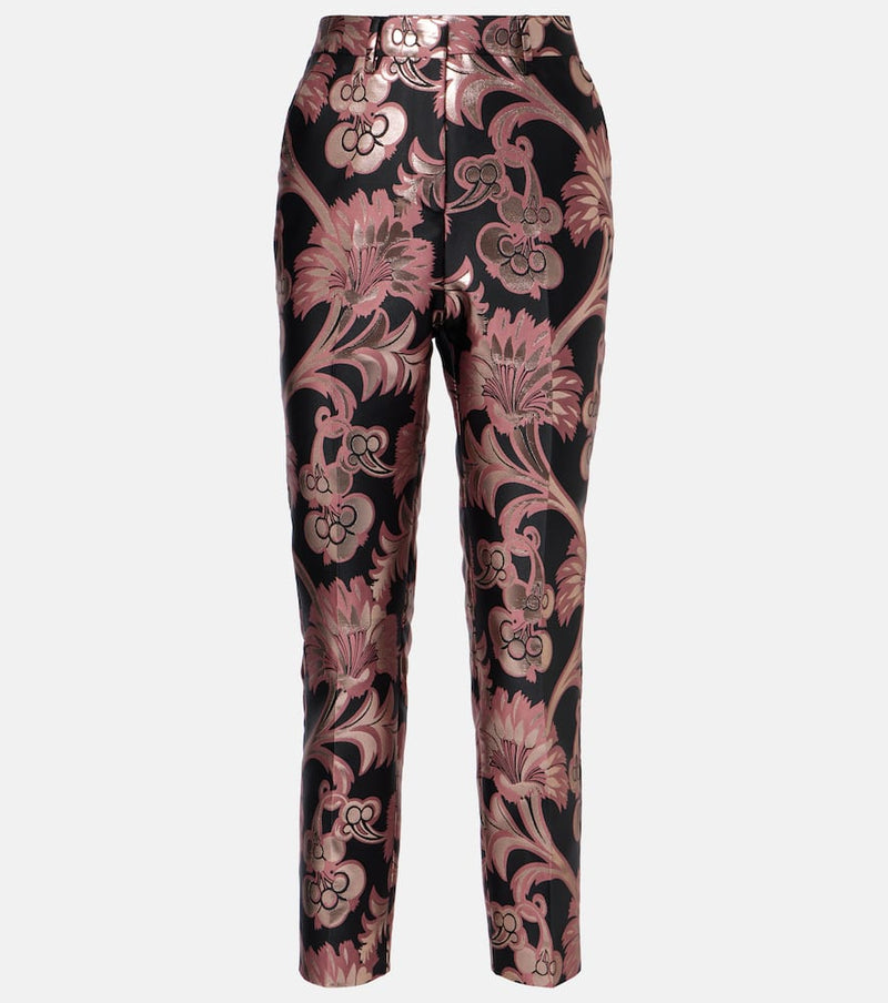 Etro Floral jacquard suit pants