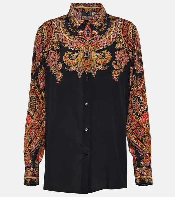 Etro Floral silk blouse | LYBSTORE