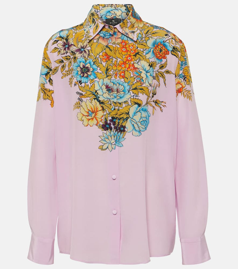 Etro Floral silk shirt