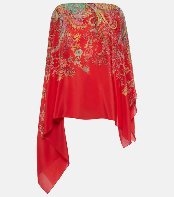 Etro Foulard printed silk top