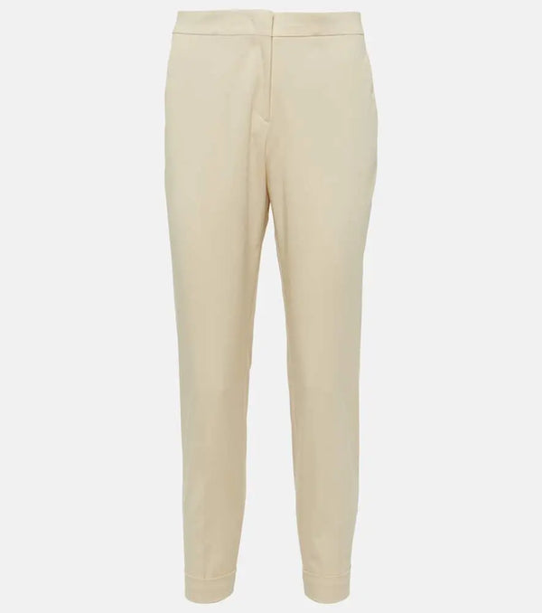 Etro High-rise cotton-blend tapered pants | LYBSTORE