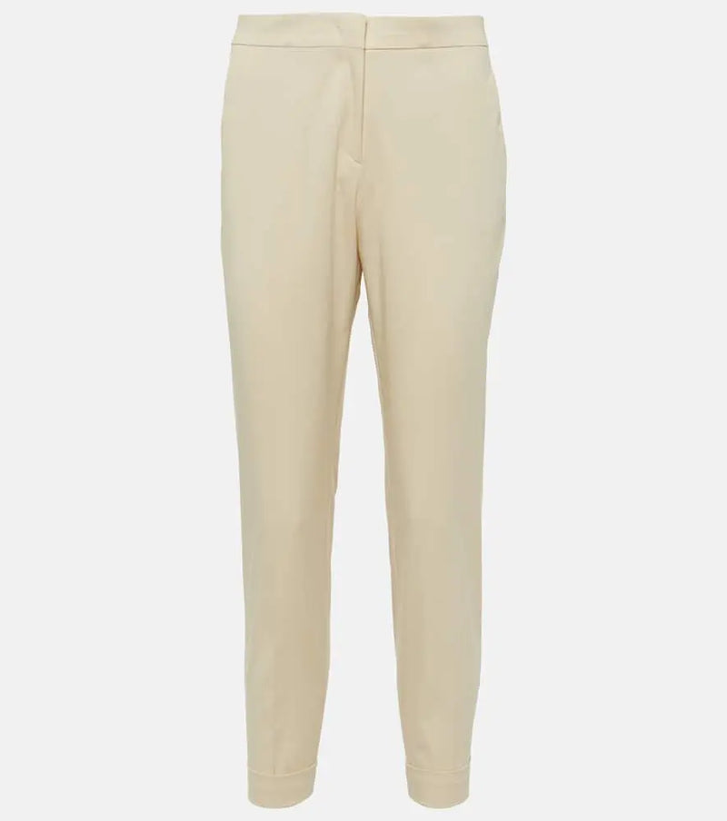 Etro High-rise cotton-blend tapered pants | LYBSTORE