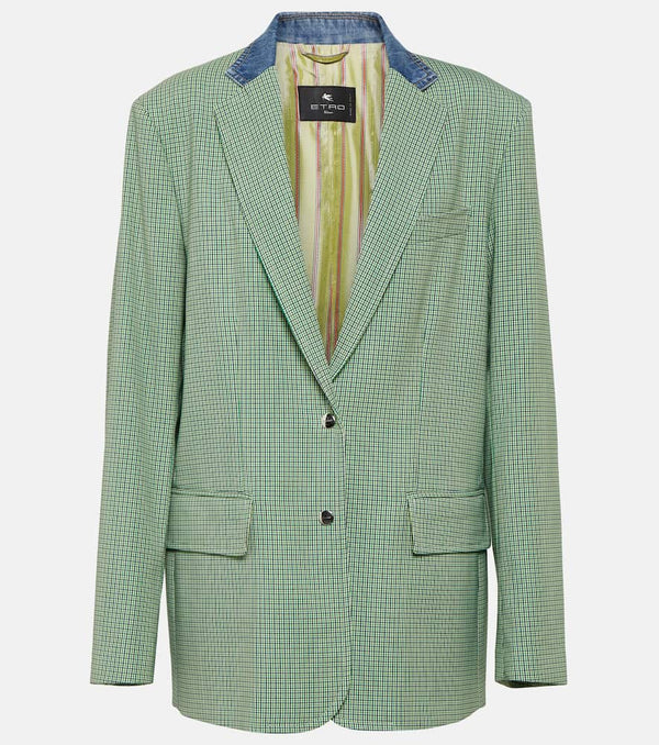 Etro Houndstooth blazer | LYBSTORE