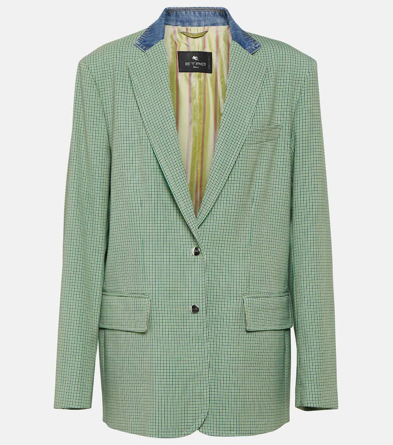 Etro Houndstooth blazer | LYBSTORE