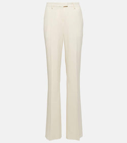 Etro Jacquard wool straight pants