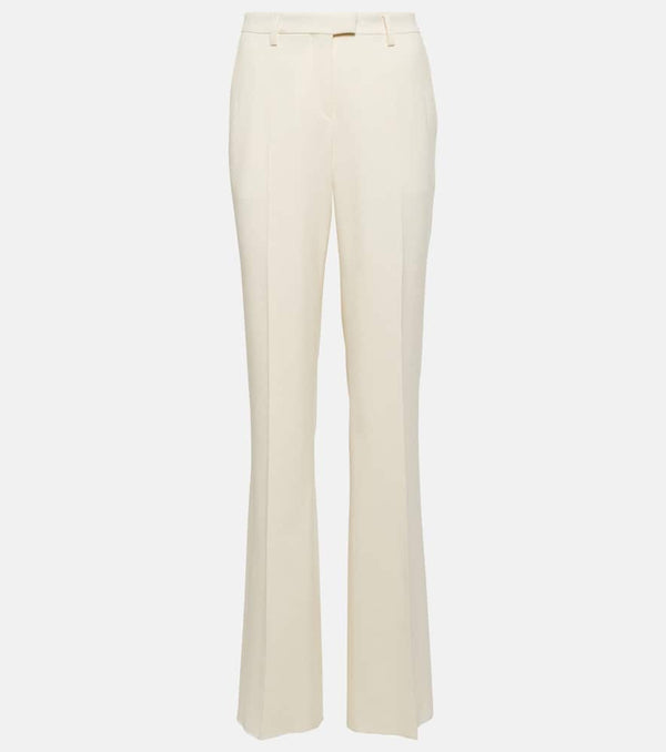 Etro Jacquard wool straight pants