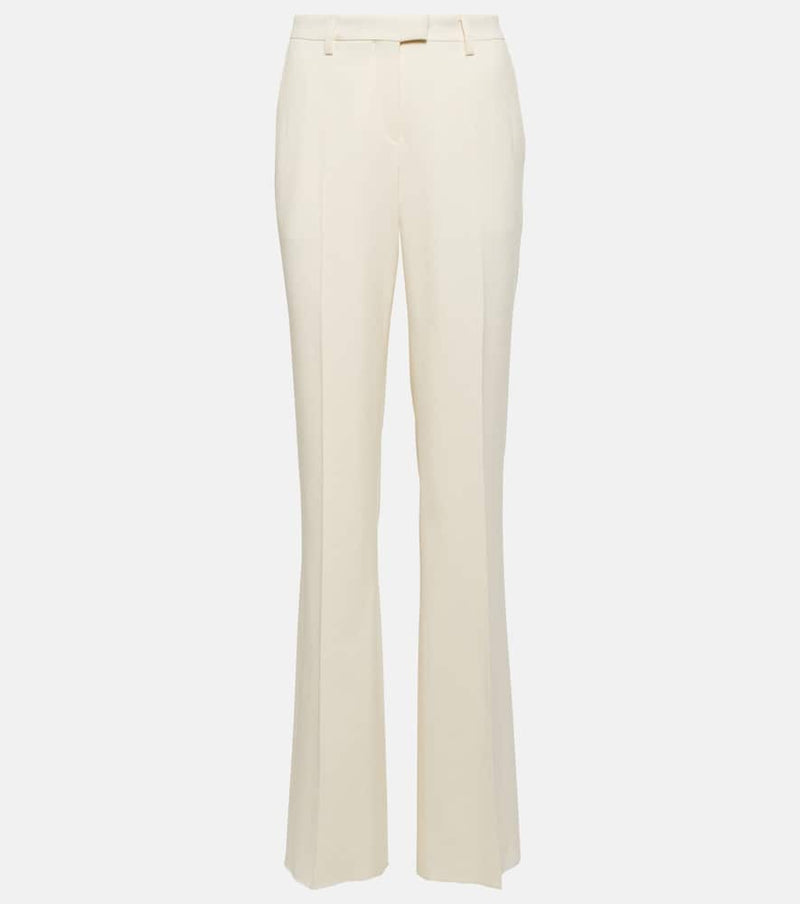 Etro Jacquard wool straight pants