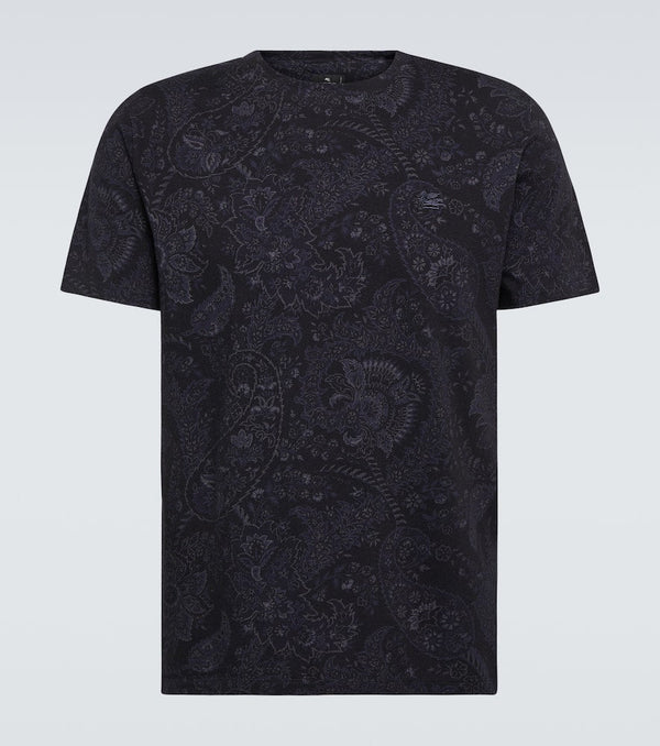 Etro Paisley cotton jersey T-shirt