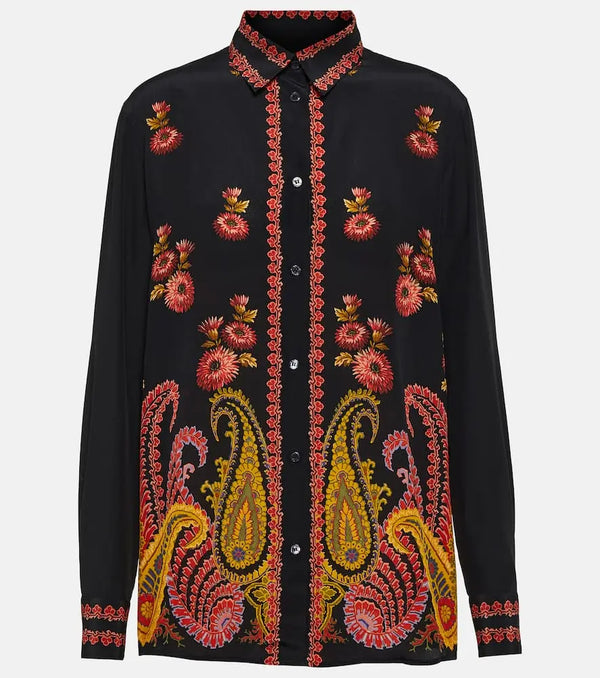 Etro Paisley silk blouse | LYBSTORE