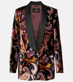 Etro Paisley velvet blazer