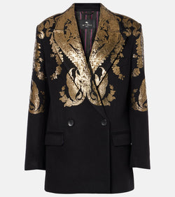 Etro Paisley wool and cashmere blazer