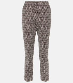 Etro Printed cotton-blend cropped pants