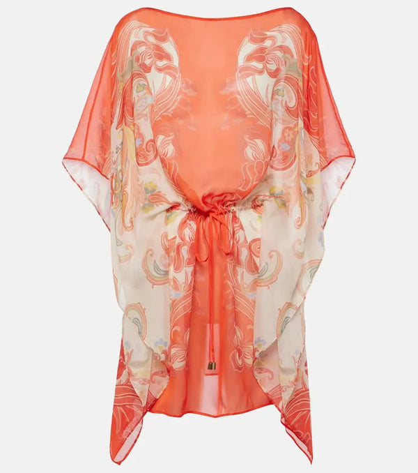 Etro Printed silk kaftan | LYBSTORE