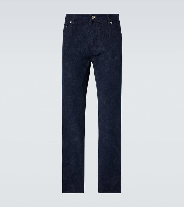 Etro Printed straight jeans