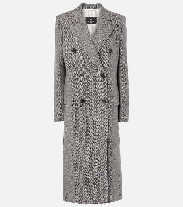 Etro Single-breasted jacquard coat