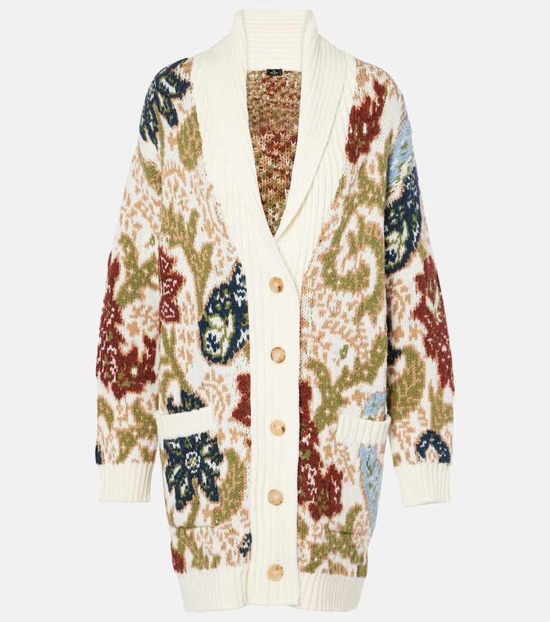 Etro Wool-blend jacquard cardigan