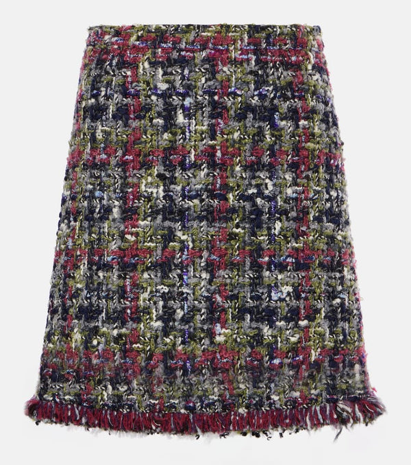 Etro Wool-blend tweed miniskirt