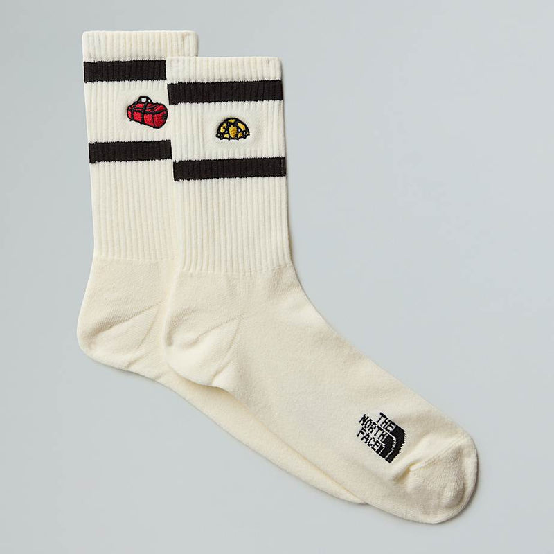 The North Face Everyday Crew Tnf Icons Socks - 2 Pack White Dune male