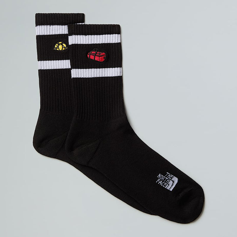 The North Face Everyday Crew Tnf Icons Socks - 2 Pack Tnf Black male