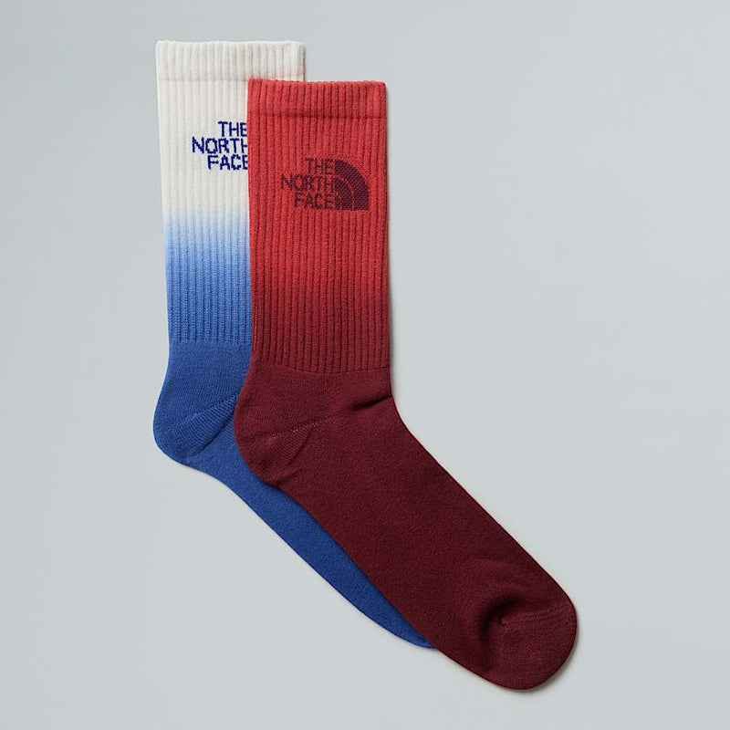 The North Face Everyday Dip-dye Crew Socks Tnf Blue-white Dune-mars Dust-sumac male