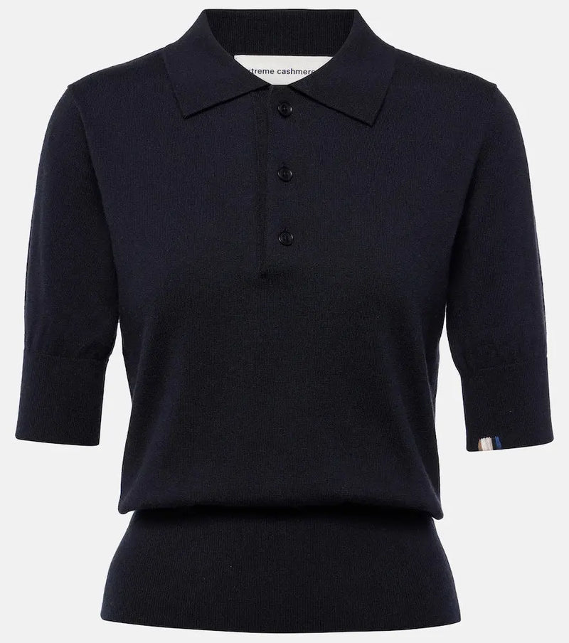 Extreme Cashmere N°351 Park cotton and cashmere polo shirt | LYBSTORE