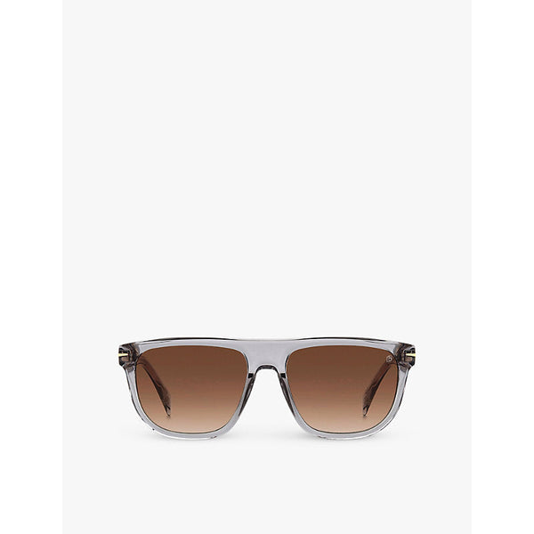 Eyewear By David Beckham 7111/S rectangle-frame acetate sunglasses | LYBSTORE