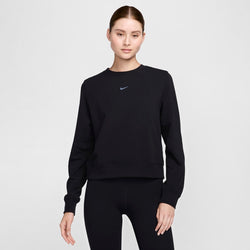 Sudadera de French Terry con cuello redondo para mujer Nike Dri-FIT One - Negro