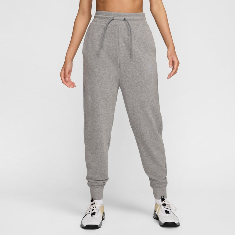 Joggers de French Terry de cintura alta de 7/8 para mujer Nike Dri-FIT One - Gris