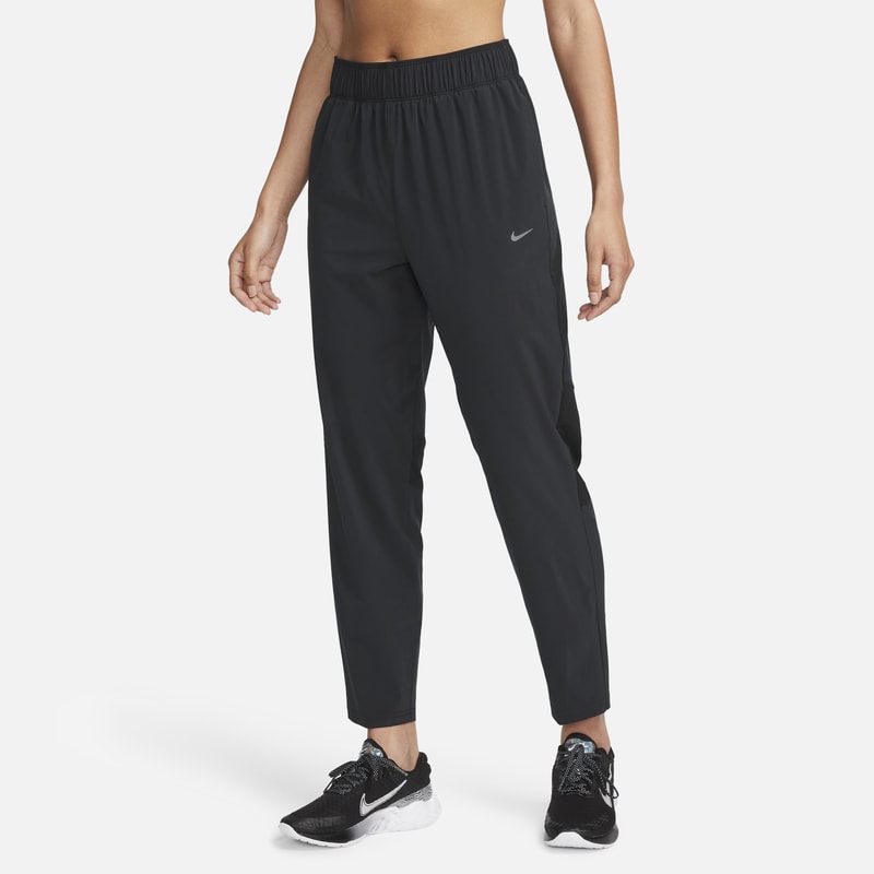 Pants de correr de tiro medio de 7/8 para mujer Nike Dri-FIT Fast - Negro