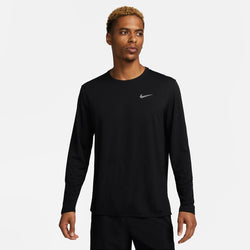 Playera de running de manga larga Dri-FIT UV para hombre Nike Miler - Negro