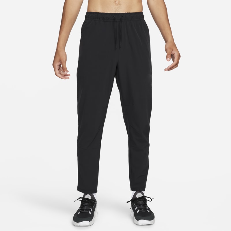 Pants versátiles Dri-FIT de pierna entallada para hombre Nike Unlimited - Negro